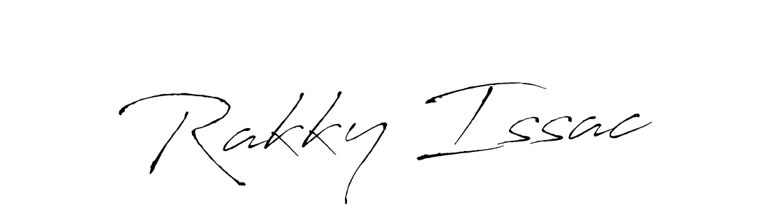 You should practise on your own different ways (Antro_Vectra) to write your name (Rakky Issac) in signature. don't let someone else do it for you. Rakky Issac signature style 6 images and pictures png