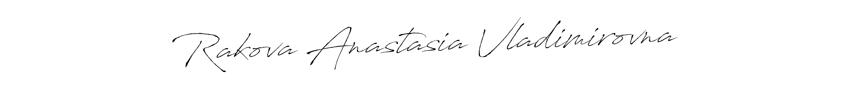 This is the best signature style for the Rakova Anastasia Vladimirovna name. Also you like these signature font (Antro_Vectra). Mix name signature. Rakova Anastasia Vladimirovna signature style 6 images and pictures png