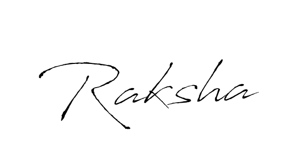 Similarly Antro_Vectra is the best handwritten signature design. Signature creator online .You can use it as an online autograph creator for name Raksha. Raksha signature style 6 images and pictures png