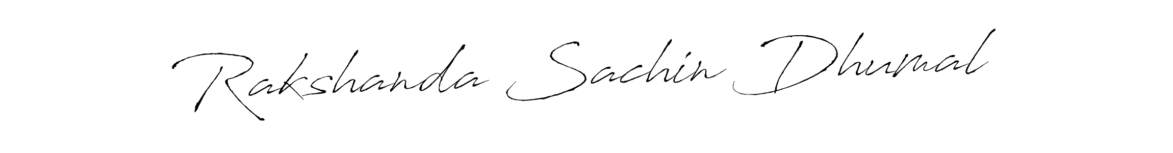 Design your own signature with our free online signature maker. With this signature software, you can create a handwritten (Antro_Vectra) signature for name Rakshanda Sachin Dhumal. Rakshanda Sachin Dhumal signature style 6 images and pictures png