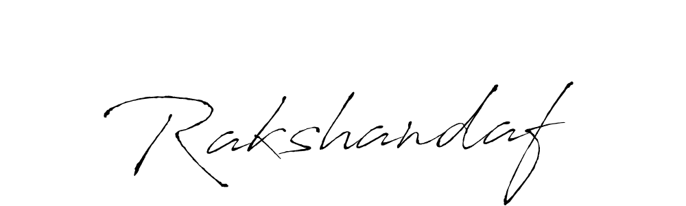 Make a beautiful signature design for name Rakshandaf. With this signature (Antro_Vectra) style, you can create a handwritten signature for free. Rakshandaf signature style 6 images and pictures png