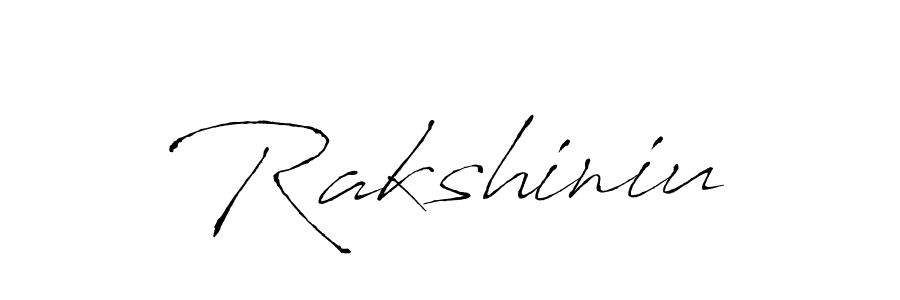 Rakshiniu stylish signature style. Best Handwritten Sign (Antro_Vectra) for my name. Handwritten Signature Collection Ideas for my name Rakshiniu. Rakshiniu signature style 6 images and pictures png