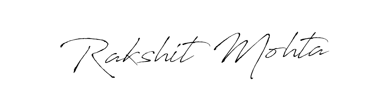 Design your own signature with our free online signature maker. With this signature software, you can create a handwritten (Antro_Vectra) signature for name Rakshit Mohta. Rakshit Mohta signature style 6 images and pictures png