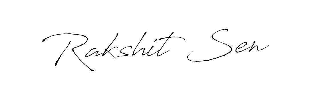 Make a beautiful signature design for name Rakshit Sen. With this signature (Antro_Vectra) style, you can create a handwritten signature for free. Rakshit Sen signature style 6 images and pictures png