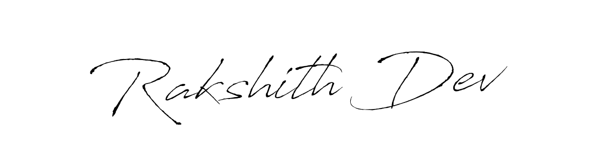 Antro_Vectra is a professional signature style that is perfect for those who want to add a touch of class to their signature. It is also a great choice for those who want to make their signature more unique. Get Rakshith Dev name to fancy signature for free. Rakshith Dev signature style 6 images and pictures png