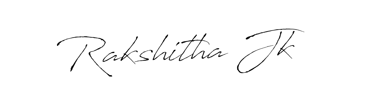 How to make Rakshitha Jk signature? Antro_Vectra is a professional autograph style. Create handwritten signature for Rakshitha Jk name. Rakshitha Jk signature style 6 images and pictures png