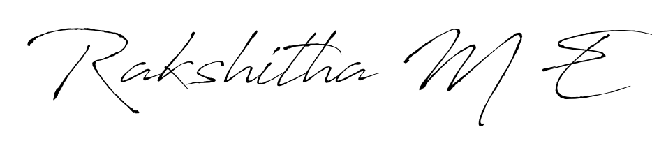Turn your name Rakshitha M E into a signature brand with Antro_Vectra styling. Download in standard PNG or transparent format anytime. Rakshitha M E signature style 6 images and pictures png
