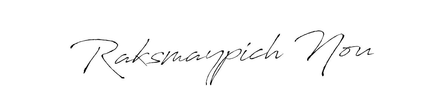 Here are the top 10 professional signature styles for the name Raksmaypich Nou. These are the best autograph styles you can use for your name. Raksmaypich Nou signature style 6 images and pictures png