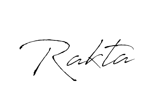 Design your own signature with our free online signature maker. With this signature software, you can create a handwritten (Antro_Vectra) signature for name Rakta. Rakta signature style 6 images and pictures png