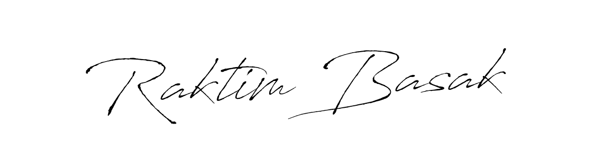 Create a beautiful signature design for name Raktim Basak. With this signature (Antro_Vectra) fonts, you can make a handwritten signature for free. Raktim Basak signature style 6 images and pictures png