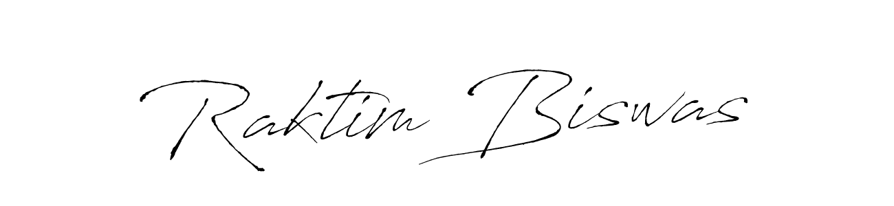 Design your own signature with our free online signature maker. With this signature software, you can create a handwritten (Antro_Vectra) signature for name Raktim Biswas. Raktim Biswas signature style 6 images and pictures png