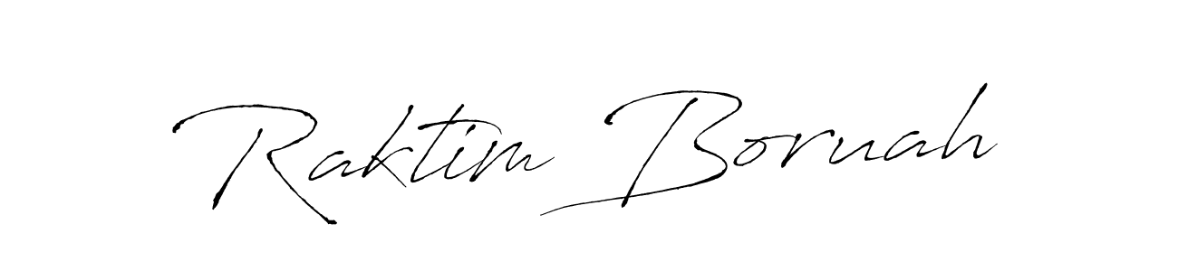 Raktim Boruah stylish signature style. Best Handwritten Sign (Antro_Vectra) for my name. Handwritten Signature Collection Ideas for my name Raktim Boruah. Raktim Boruah signature style 6 images and pictures png