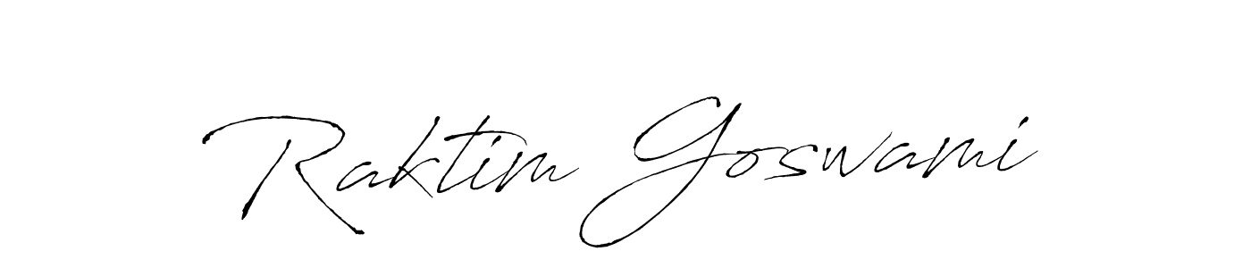 Raktim Goswami stylish signature style. Best Handwritten Sign (Antro_Vectra) for my name. Handwritten Signature Collection Ideas for my name Raktim Goswami. Raktim Goswami signature style 6 images and pictures png