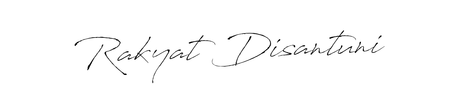 Make a beautiful signature design for name Rakyat Disantuni. Use this online signature maker to create a handwritten signature for free. Rakyat Disantuni signature style 6 images and pictures png