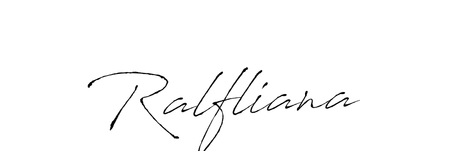 Design your own signature with our free online signature maker. With this signature software, you can create a handwritten (Antro_Vectra) signature for name Ralfliana. Ralfliana signature style 6 images and pictures png
