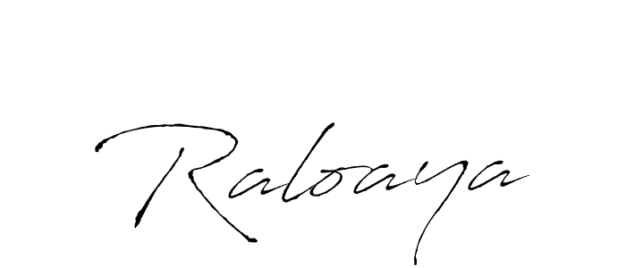 Make a beautiful signature design for name Raloaya. With this signature (Antro_Vectra) style, you can create a handwritten signature for free. Raloaya signature style 6 images and pictures png