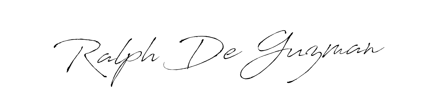 Make a beautiful signature design for name Ralph De Guzman. With this signature (Antro_Vectra) style, you can create a handwritten signature for free. Ralph De Guzman signature style 6 images and pictures png
