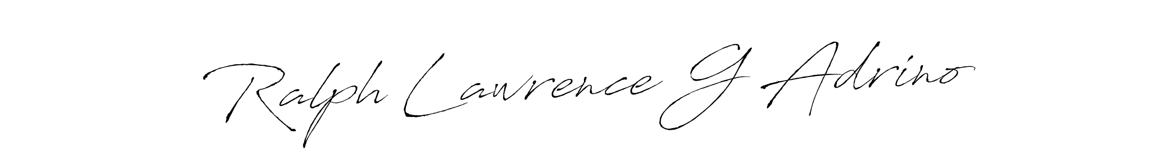 How to make Ralph Lawrence G Adrino signature? Antro_Vectra is a professional autograph style. Create handwritten signature for Ralph Lawrence G Adrino name. Ralph Lawrence G Adrino signature style 6 images and pictures png