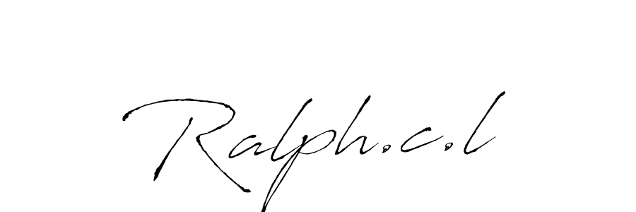 How to make Ralph.c.l name signature. Use Antro_Vectra style for creating short signs online. This is the latest handwritten sign. Ralph.c.l signature style 6 images and pictures png