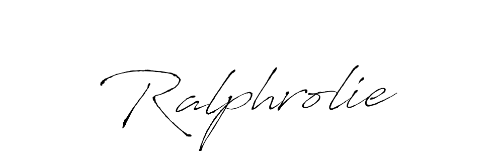 How to make Ralphrolie signature? Antro_Vectra is a professional autograph style. Create handwritten signature for Ralphrolie name. Ralphrolie signature style 6 images and pictures png