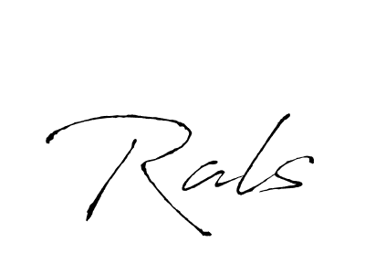 How to make Rals signature? Antro_Vectra is a professional autograph style. Create handwritten signature for Rals name. Rals signature style 6 images and pictures png