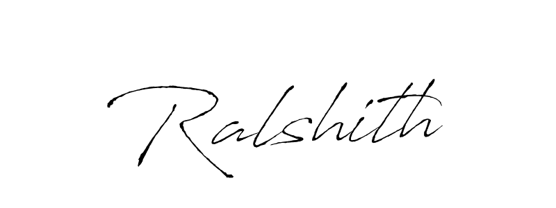 Use a signature maker to create a handwritten signature online. With this signature software, you can design (Antro_Vectra) your own signature for name Ralshith. Ralshith signature style 6 images and pictures png