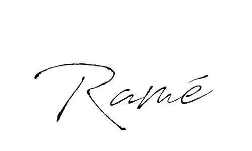 Ramé stylish signature style. Best Handwritten Sign (Antro_Vectra) for my name. Handwritten Signature Collection Ideas for my name Ramé. Ramé signature style 6 images and pictures png