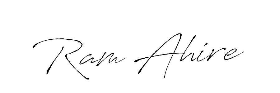 Design your own signature with our free online signature maker. With this signature software, you can create a handwritten (Antro_Vectra) signature for name Ram Ahire. Ram Ahire signature style 6 images and pictures png