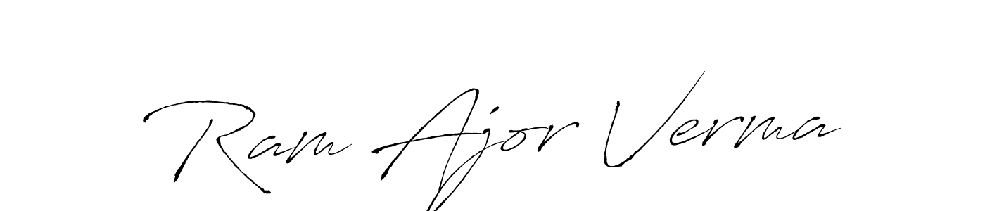 It looks lik you need a new signature style for name Ram Ajor Verma. Design unique handwritten (Antro_Vectra) signature with our free signature maker in just a few clicks. Ram Ajor Verma signature style 6 images and pictures png
