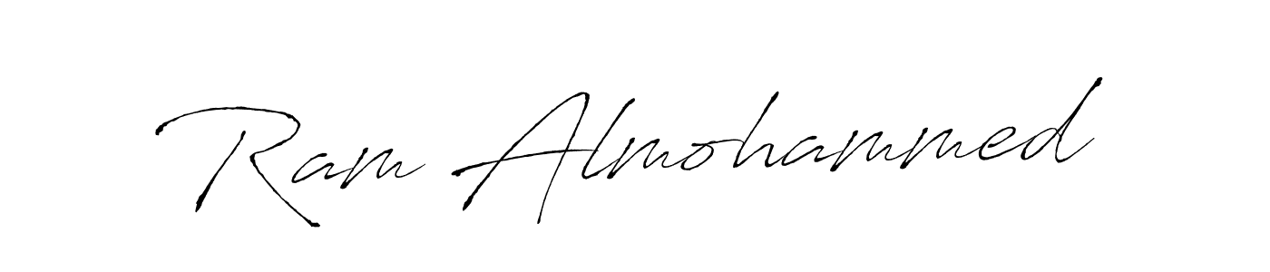 Create a beautiful signature design for name Ram Almohammed. With this signature (Antro_Vectra) fonts, you can make a handwritten signature for free. Ram Almohammed signature style 6 images and pictures png