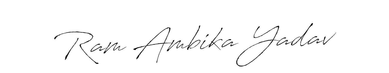 You should practise on your own different ways (Antro_Vectra) to write your name (Ram Ambika Yadav) in signature. don't let someone else do it for you. Ram Ambika Yadav signature style 6 images and pictures png