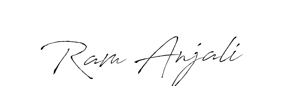 Also You can easily find your signature by using the search form. We will create Ram Anjali name handwritten signature images for you free of cost using Antro_Vectra sign style. Ram Anjali signature style 6 images and pictures png