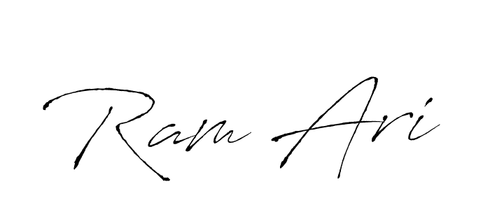 Antro_Vectra is a professional signature style that is perfect for those who want to add a touch of class to their signature. It is also a great choice for those who want to make their signature more unique. Get Ram Ari name to fancy signature for free. Ram Ari signature style 6 images and pictures png