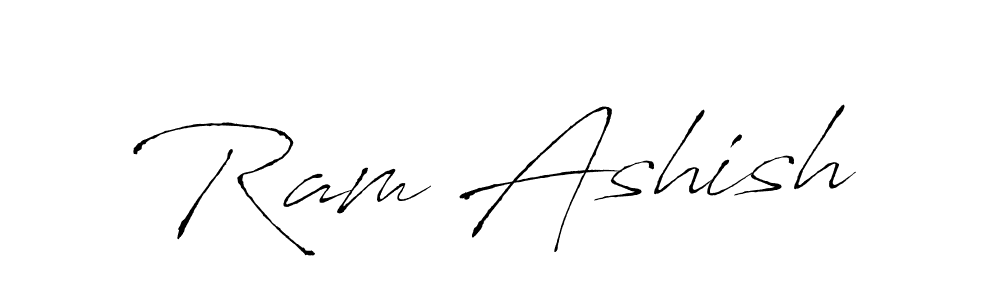 Design your own signature with our free online signature maker. With this signature software, you can create a handwritten (Antro_Vectra) signature for name Ram Ashish. Ram Ashish signature style 6 images and pictures png