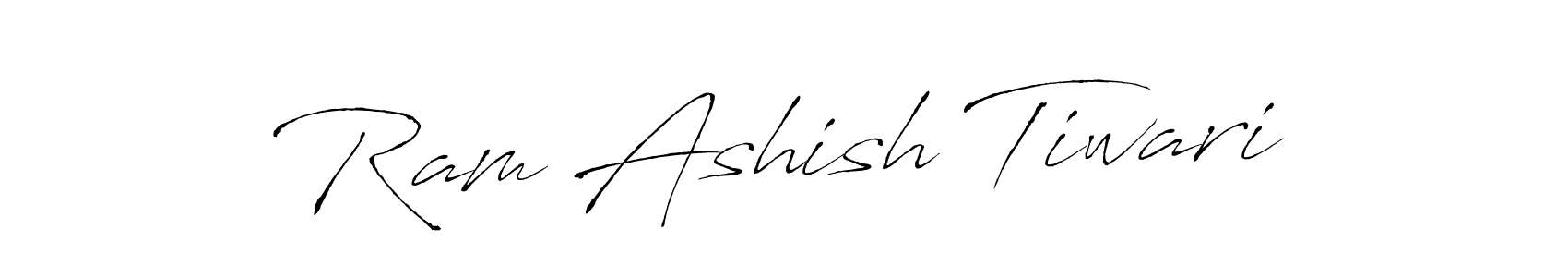 Ram Ashish Tiwari stylish signature style. Best Handwritten Sign (Antro_Vectra) for my name. Handwritten Signature Collection Ideas for my name Ram Ashish Tiwari. Ram Ashish Tiwari signature style 6 images and pictures png