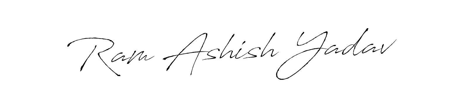 How to make Ram Ashish Yadav signature? Antro_Vectra is a professional autograph style. Create handwritten signature for Ram Ashish Yadav name. Ram Ashish Yadav signature style 6 images and pictures png