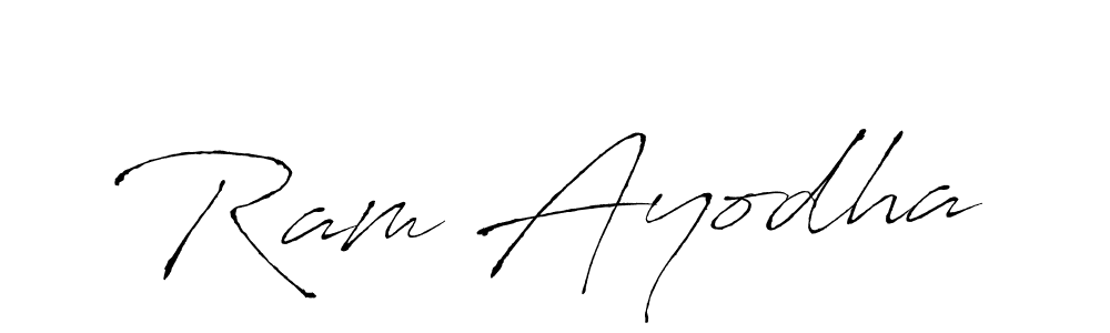 Design your own signature with our free online signature maker. With this signature software, you can create a handwritten (Antro_Vectra) signature for name Ram Ayodha. Ram Ayodha signature style 6 images and pictures png