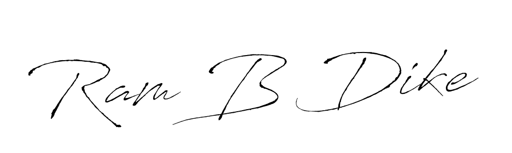 Make a beautiful signature design for name Ram B Dike. With this signature (Antro_Vectra) style, you can create a handwritten signature for free. Ram B Dike signature style 6 images and pictures png