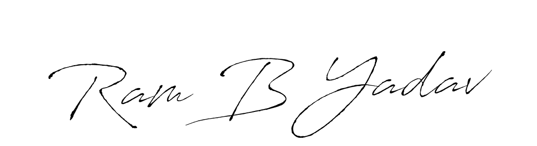 How to make Ram B Yadav name signature. Use Antro_Vectra style for creating short signs online. This is the latest handwritten sign. Ram B Yadav signature style 6 images and pictures png