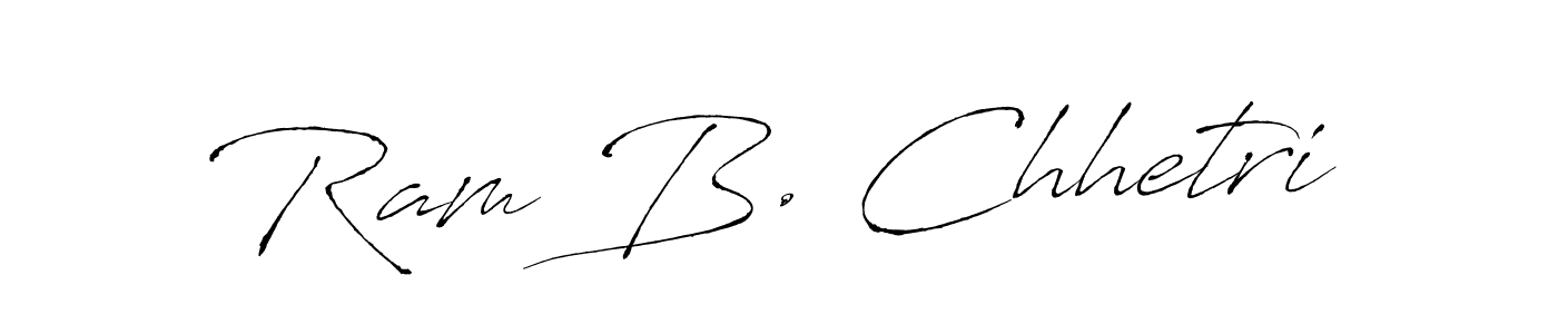 It looks lik you need a new signature style for name Ram B. Chhetri. Design unique handwritten (Antro_Vectra) signature with our free signature maker in just a few clicks. Ram B. Chhetri signature style 6 images and pictures png