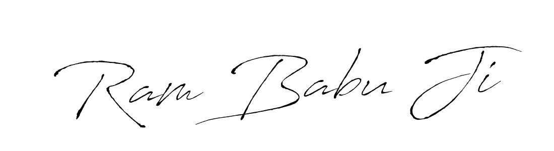Antro_Vectra is a professional signature style that is perfect for those who want to add a touch of class to their signature. It is also a great choice for those who want to make their signature more unique. Get Ram Babu Ji name to fancy signature for free. Ram Babu Ji signature style 6 images and pictures png