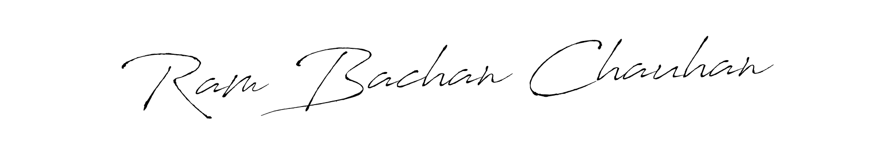 Design your own signature with our free online signature maker. With this signature software, you can create a handwritten (Antro_Vectra) signature for name Ram Bachan Chauhan. Ram Bachan Chauhan signature style 6 images and pictures png