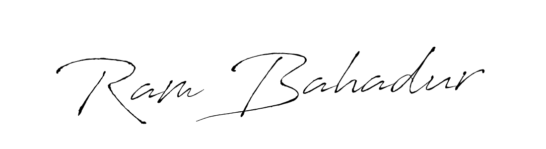 Use a signature maker to create a handwritten signature online. With this signature software, you can design (Antro_Vectra) your own signature for name Ram Bahadur. Ram Bahadur signature style 6 images and pictures png
