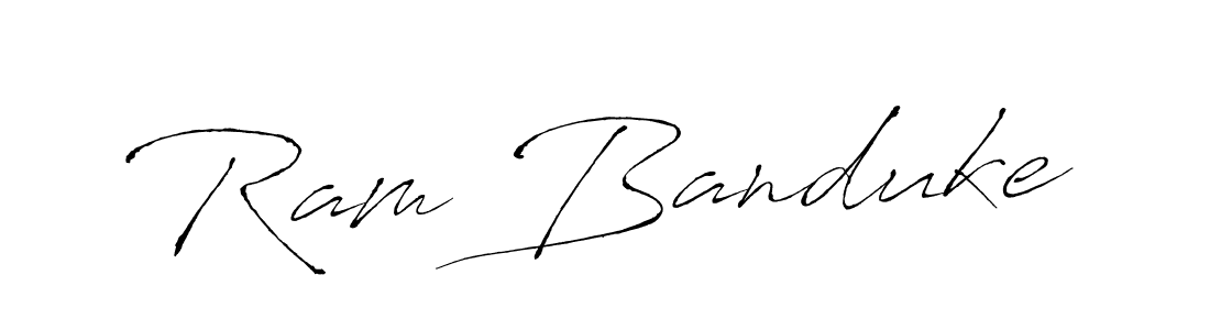 It looks lik you need a new signature style for name Ram Banduke. Design unique handwritten (Antro_Vectra) signature with our free signature maker in just a few clicks. Ram Banduke signature style 6 images and pictures png