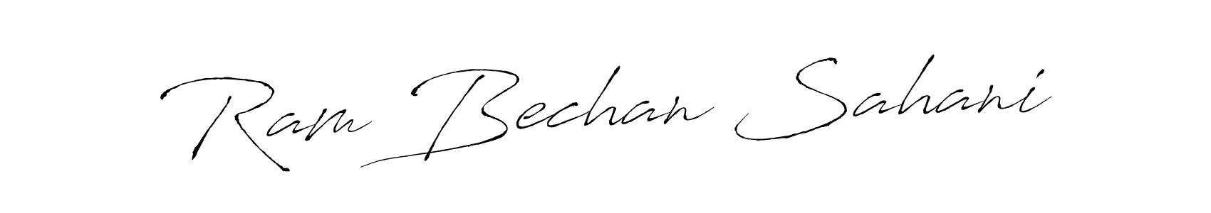 Create a beautiful signature design for name Ram Bechan Sahani. With this signature (Antro_Vectra) fonts, you can make a handwritten signature for free. Ram Bechan Sahani signature style 6 images and pictures png