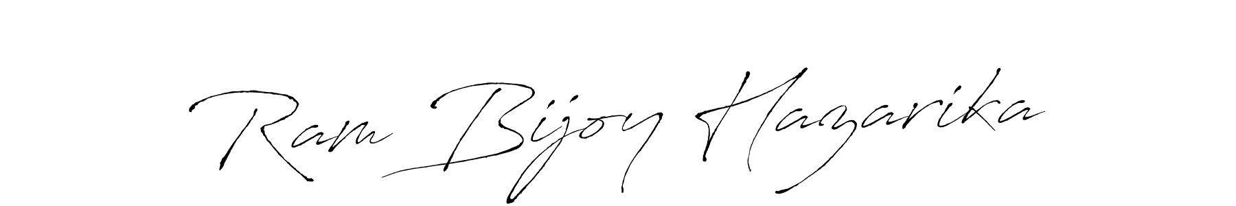 Create a beautiful signature design for name Ram Bijoy Hazarika. With this signature (Antro_Vectra) fonts, you can make a handwritten signature for free. Ram Bijoy Hazarika signature style 6 images and pictures png