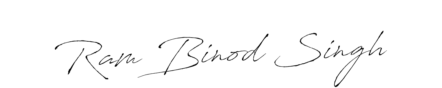 Make a beautiful signature design for name Ram Binod Singh. With this signature (Antro_Vectra) style, you can create a handwritten signature for free. Ram Binod Singh signature style 6 images and pictures png