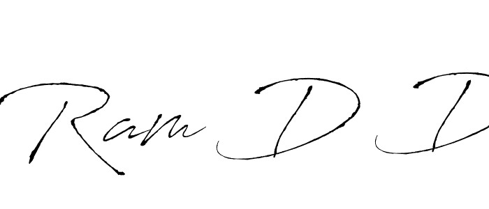 Design your own signature with our free online signature maker. With this signature software, you can create a handwritten (Antro_Vectra) signature for name Ram D D. Ram D D signature style 6 images and pictures png