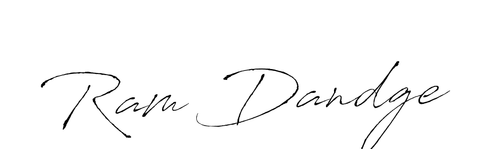 How to make Ram Dandge name signature. Use Antro_Vectra style for creating short signs online. This is the latest handwritten sign. Ram Dandge signature style 6 images and pictures png