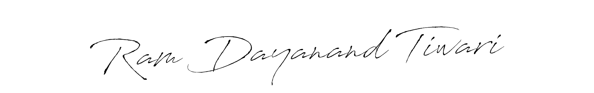 How to make Ram Dayanand Tiwari name signature. Use Antro_Vectra style for creating short signs online. This is the latest handwritten sign. Ram Dayanand Tiwari signature style 6 images and pictures png